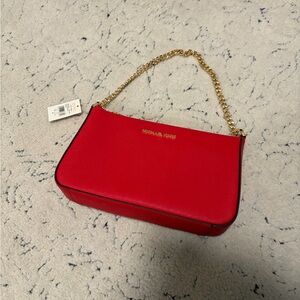 Michael Kors Jet Set Medium Saffiano Leather Crossbody Bag